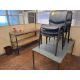 CONTENTS OF CANTEEN ROOM COMPRISING 2 X STEEL 4 SECTION PERSONAL LOCKERS, TABLE WITH 6: MATCHED CHAI - Image 3 of 3