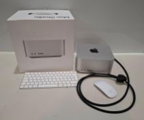 1 X SILVER APPLE MAC STUDIO DESKTOP COMPUTER  M1 MAX CHIP  64GB OF RAM  1 TB SSD  NO ICLOUD OR MDM