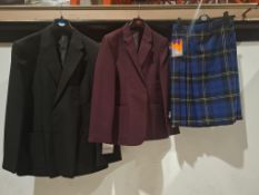 LARGE AMOUNT OF BRAND NEW MIXED WINTERBOTTOM SCHOOL WEAR LOT TO INCLUDE BLAZER IN BLACK IN SIZE 30 ,