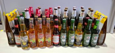 40 X BRAND NEW MIXED ALCOHOL LOT TO INCLUDE BUDWEISER , BIRRA MORETTI LAUTENTICA , CORONA EXTRA , DE