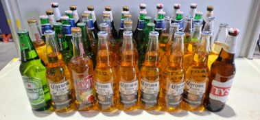 40 X BRAND NEW MIXED ALCOHOL LOT TO INCLUDE CORONA EXTRA , HEINEKEN , DESPERADOS ORIGINAL , PERONI