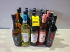 20 X BRAND NEW MIXED WINE LOT TO INCLUDE MCGUIGAN BLACK LABEL RED , I HEART BLUSH PINOT GRIGIO FRESH