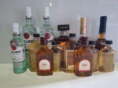 14 X BRAND NEW ALCOHOL LOT TO INCLUDE 4 X BACARDI CARTA BLANCA SUPERIOR WHITE RUM IN SIZE 700ML AND