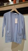 75 X BRAND NEW NAME IT KNITTED CARDIGAN IN LIGHT BLUE IN SIZE 6 , 7 , 8 YEARS IN 4 TRAYS (NOTE - TRA