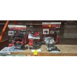 3 X BRAND NEW WITH BOXES MIXED OLYMPIA TOOLS LOT TO INCLUDE 1 X X20S CORDLESS PLANER 20V , 1 X X20S