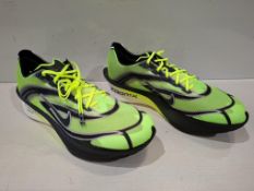 1 X BRAND NEW PAIR OF UNISEX NIKE ZOOMX VAPORFLY NEXT% 4 ROAD RACING TRAINERS IN GREEN / BLACK