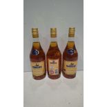 11 X DELOUR NAPOLEON BRANDY 36% 70CL