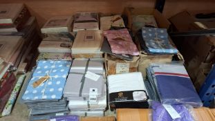 70 X BRAND NEW NIMSAY HOME MIXED BEDDING LOT TO INCLUDE DUVET SET SINGLE IN CHRONO GREY , DUVET SET