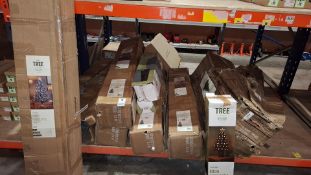 10 X MIXED THE TREE COMPANY ARTIFICIAL CHRISTMAS TREES LOT TO INCLUDE GLENSHEE SPRUCE , 2.4M FIBRE