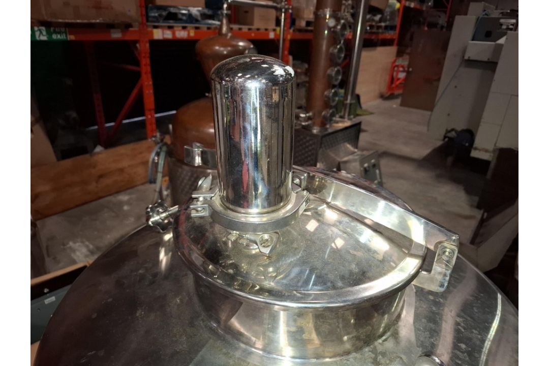 1 X VERTICAL STAINLESS STEEL INDUSTRIAL MIXING / PROCESSING TANK ...
