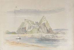 Four watercolours of landscape and coastal scenes