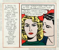 After Roy Lichtenstein (1923-1997), Eddie Diptych,