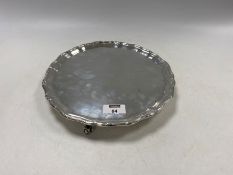 An Edwardian silver salver,