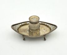 A Victorian silver bon bon dish,