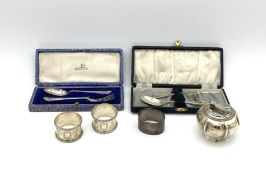 A collection of silver,