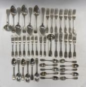 A set of Victorian flatware,