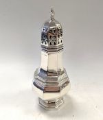 An Elizabeth II silver sugar caster,