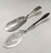 A George III silver fish slice