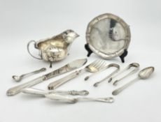 A collection of mixed silver,
