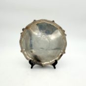 A Victorian silver salver,