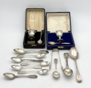 A collection of silver,