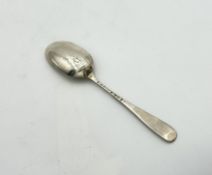 A George III silver spoon,