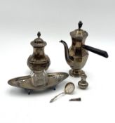 A group of assorted hallmarked silver,