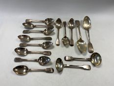 A set of fifteen spoons,