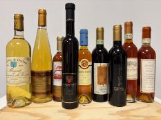 Dessert wines, 14 bottles.