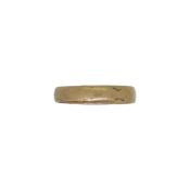 A wedding band, size K, hallmarked 18ct gold, weight 2g