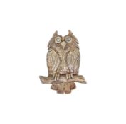 A diamond set owl brooch, dimensions 3 x 2.2cm, unmarked, tested as 9ct gold, weight 6.8g