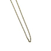 A Prince of Wales link chain, length 38cm, hallmarked 9ct gold, weight 3.4g