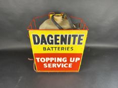 Dagenite Batteries Topping Up garage forecourt service tank with advertising sign