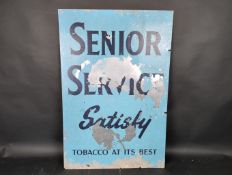 Senior Service Satisfy Tobacco At Its Best single-sided printed aluminium advertising sign,