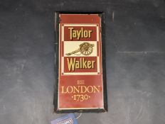 Taylor Walker Est London 1730 brewery pictorial enamel advertising pub sign, c.21x10.5