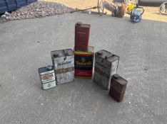 Qty cans to inc. Castrol, Valentine, Armstrong