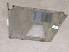 Willys Jeep rear canvas hood screen with window 