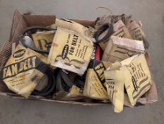Qty Romac fan belt and other spares appearing to be NOS 