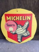 Michelin Sports hardboard cycle tyre sign, reproduction