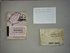 The book of Honda and Honda 175 owners manual 