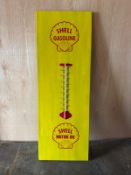 Shell Gasoline Motor Oil painted advertising thermometer, reproduction