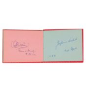 Autograph Albums.- Actors & Entertainers c. 1960s
