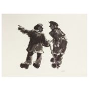 Williams (Kyffin) Two Farmers in Conversation