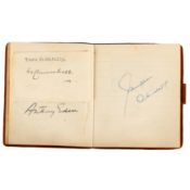 Autograph Album.-Incl, Winston Churchill c. 1920s-1950s