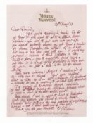 Westwood (Vivienne) Autograph letter signed (