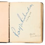 Autograph Album.- Vintage Actors & Entertainers c. 1947