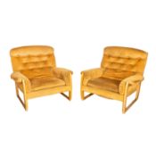Mid-Century, Scandinavian Pair of Armchairs 