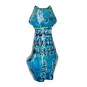 Aldo Londi (Italian, 20th Century) for Bitossi Figure of a Seated Cat