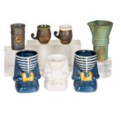 Studio pottery by various makers Ray Marshall and Deborah Hopson Wolpe