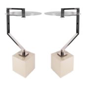 Industrial style, Contemporary Pair of Modernist table lamps